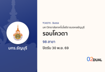 การรับเข้าศึกษา มหาวิทยาลัยเทคโนโลยีราชมงคลธัญบุรี รอบโควตา TCAS70